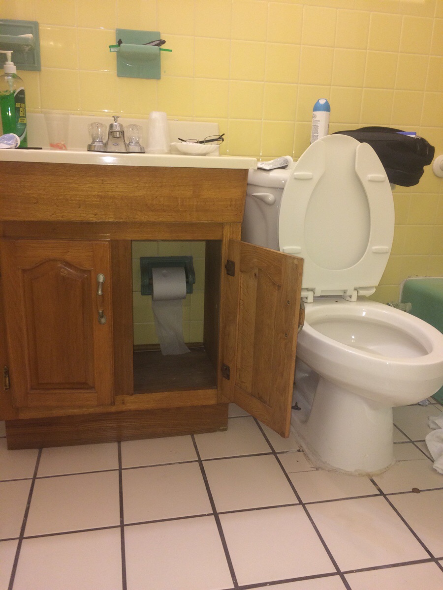 It only took me 3 days to find the toilet paper.