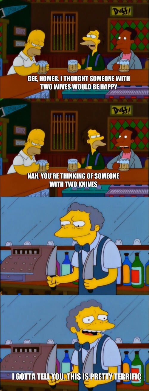 The Simpsons on having two wives