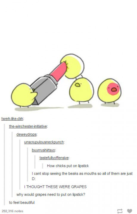 How chicks put on lipstick