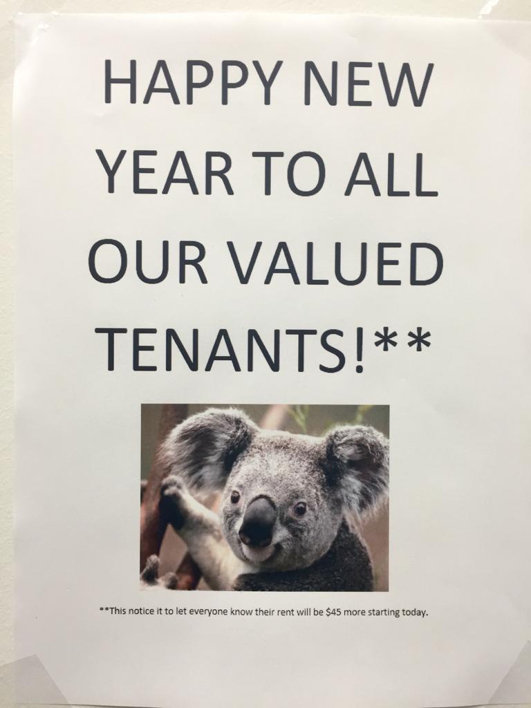 We buy apartments. The previous owner was a dick/genius.