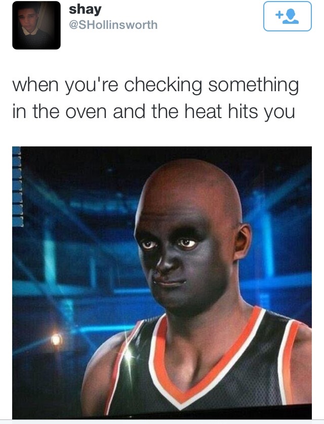 When you check the oven.
