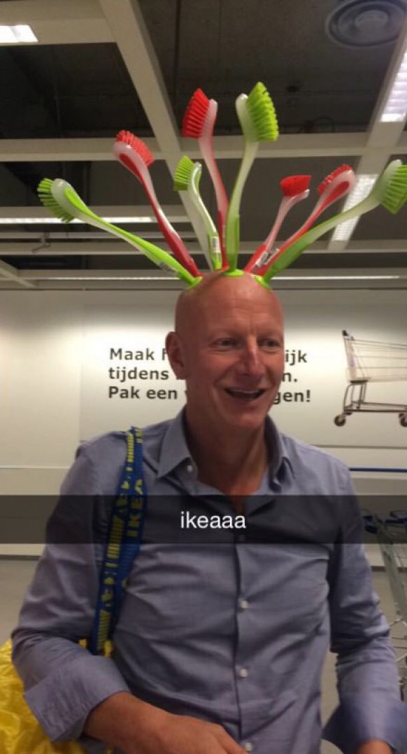 Being at ikea while being bald is always fun.