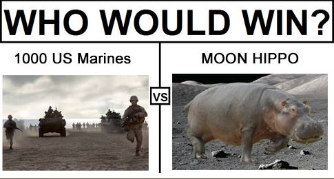 Clearly the moon hippo is superior