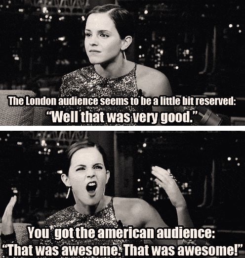 Emma Watson on the difference between English and American audience