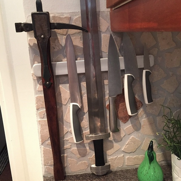 A typical Scandinavian knife rack