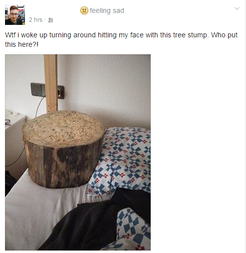 a severe case of morning wood