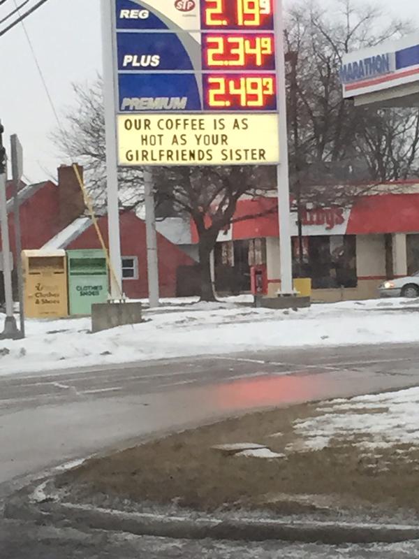 Local Gas Station Having Some Fun