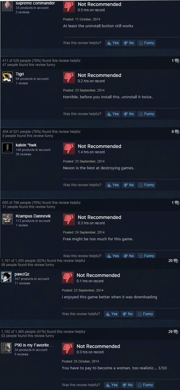 Reviews about Counter-Strike Nexon: Zombies