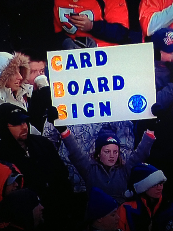 Literal football fan spotted on CBS broadcast