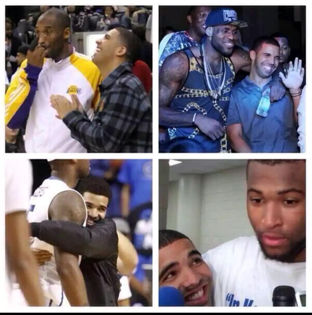 Drake's always looking like the proud wife.