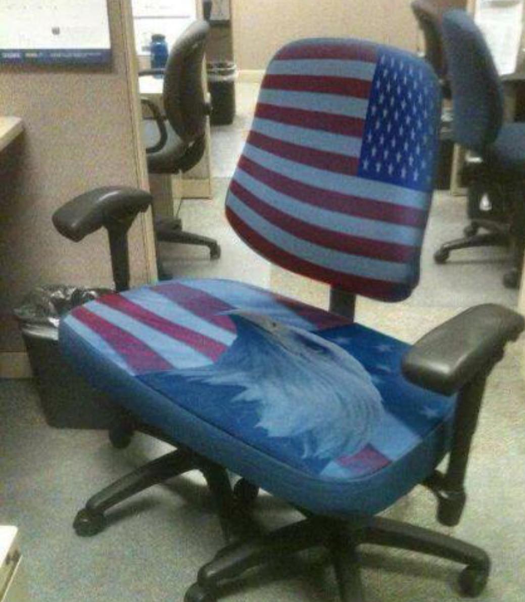 The chair of patriotism.