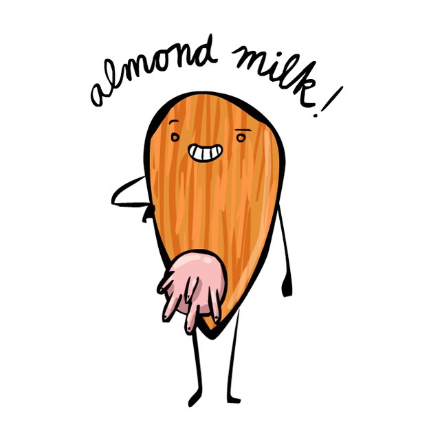 Mmm almond milk.