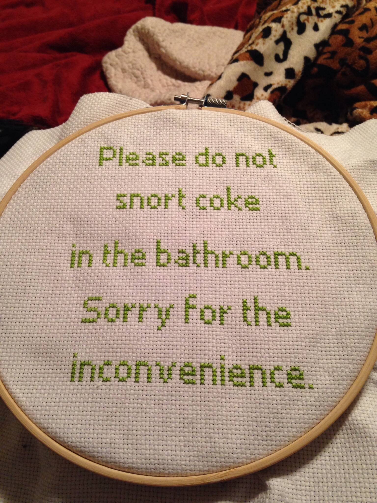 Finished this cross stitch today.