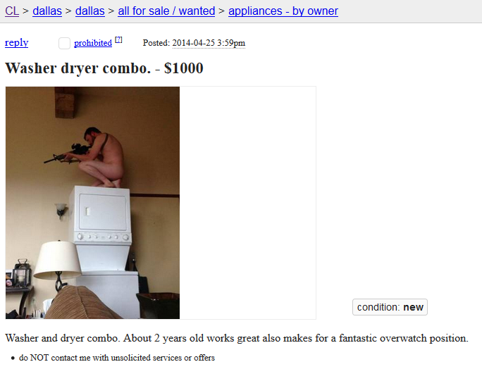 Something's off about this Craigslist post.