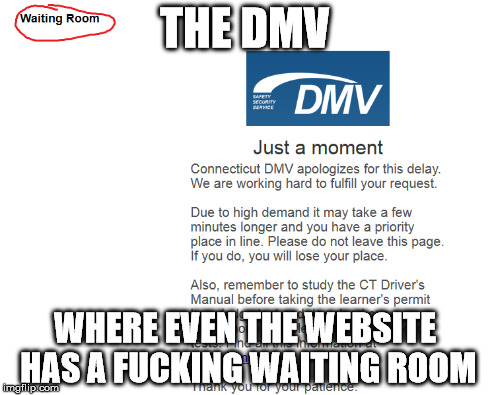 *** you too, DMV website.