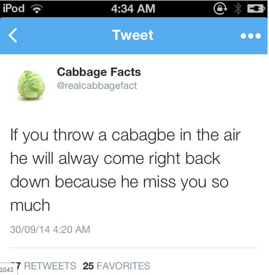 Cabbage hate me so much it defies physics