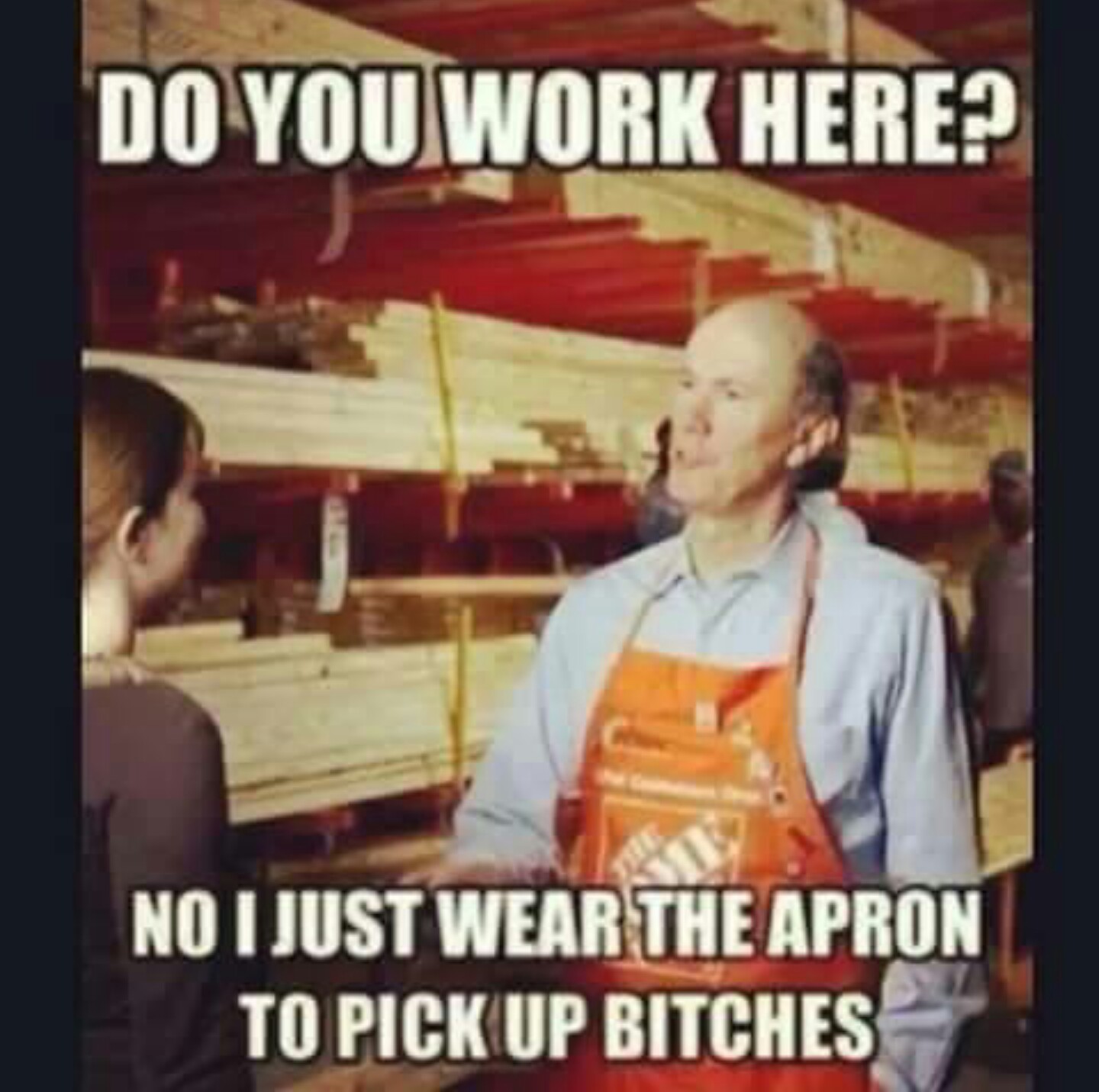 Working in retail like....