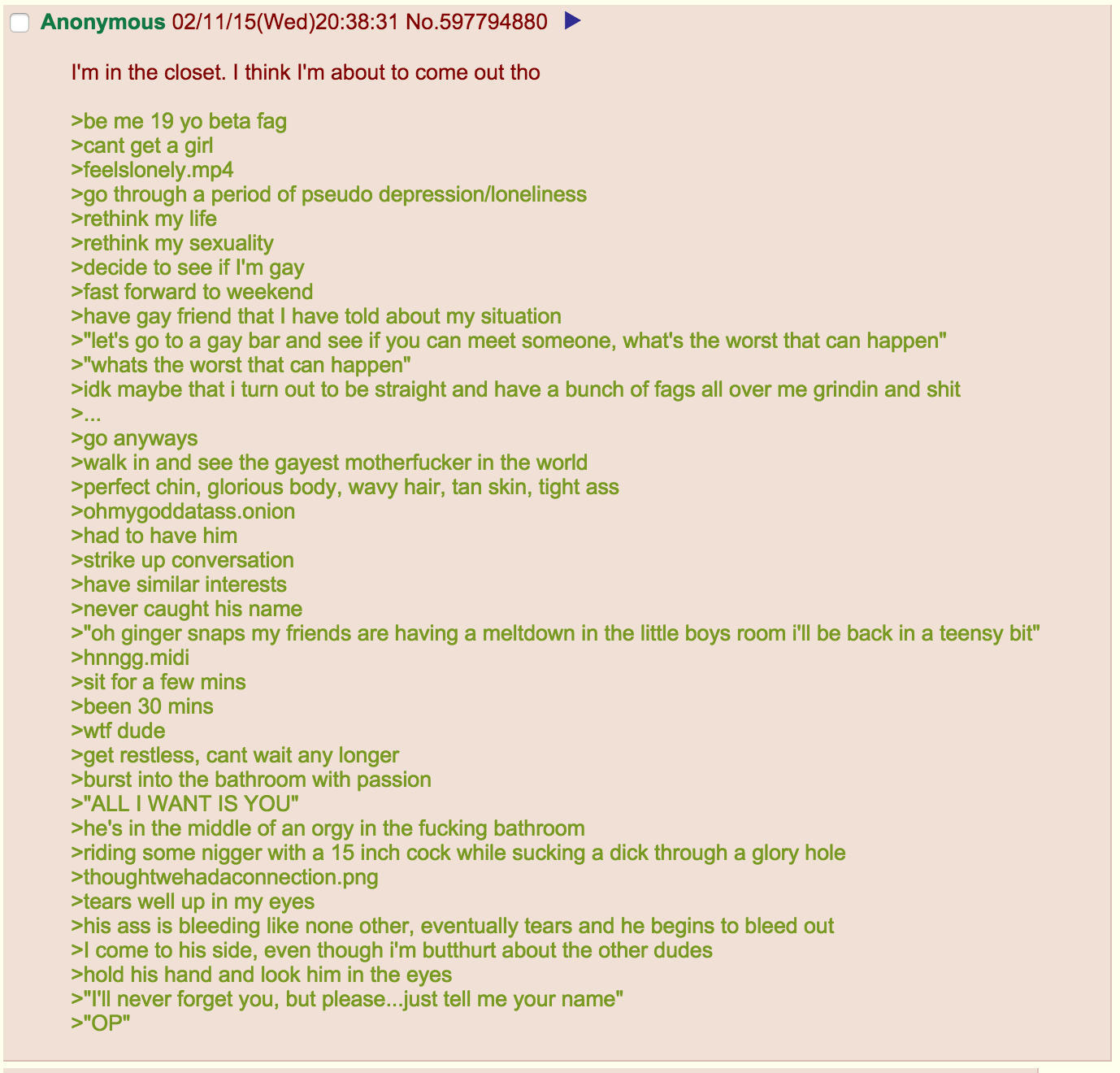 anon tries the gay thing