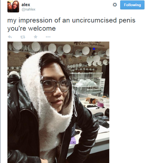 That girl is such a dick