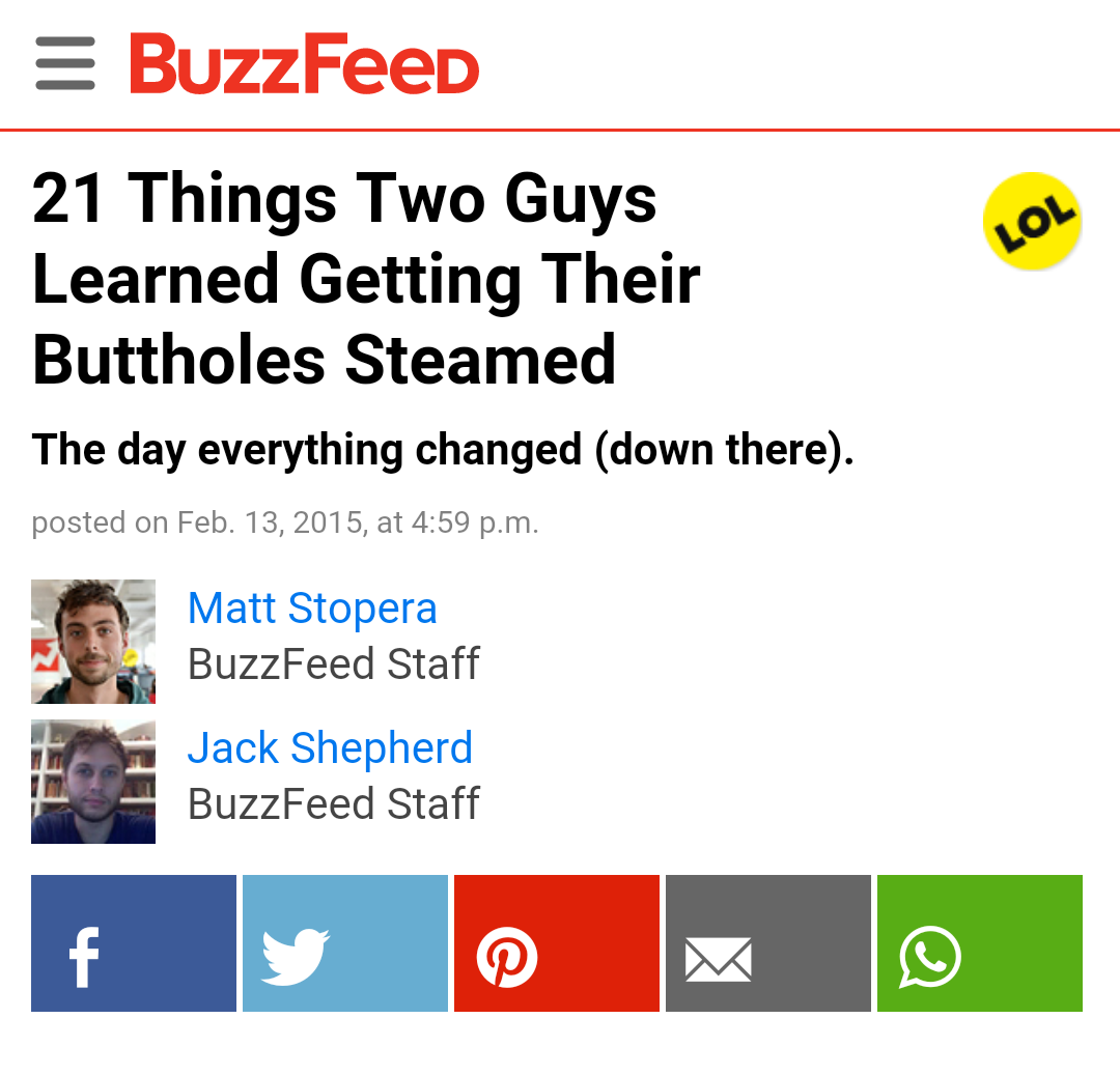 Buzzfeed has finally lost it.