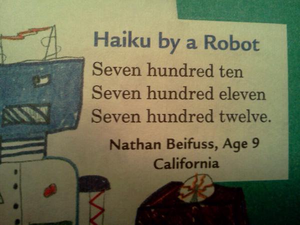 Haiku by a Robot