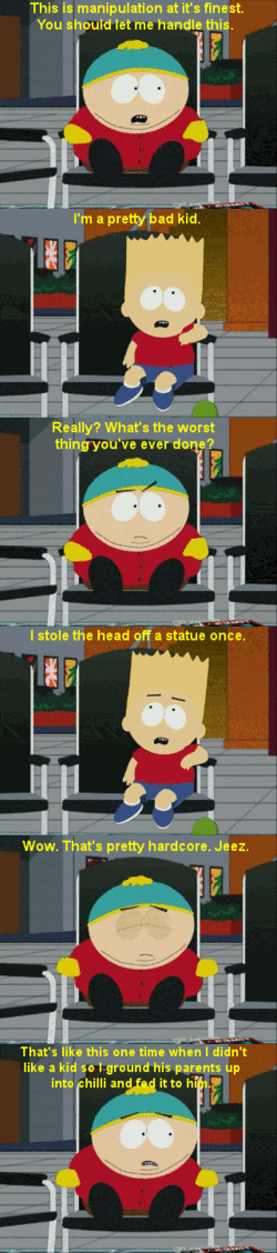 Cartman & Bart swap stories