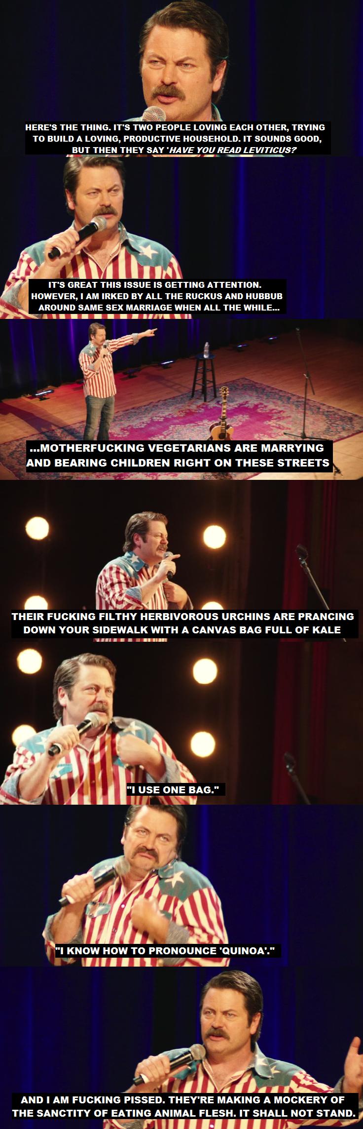 Nick Offerman makes a case for Same Sex Marriage.
