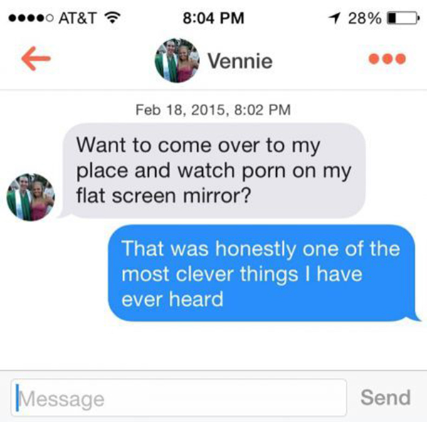 Points for that pick up line.