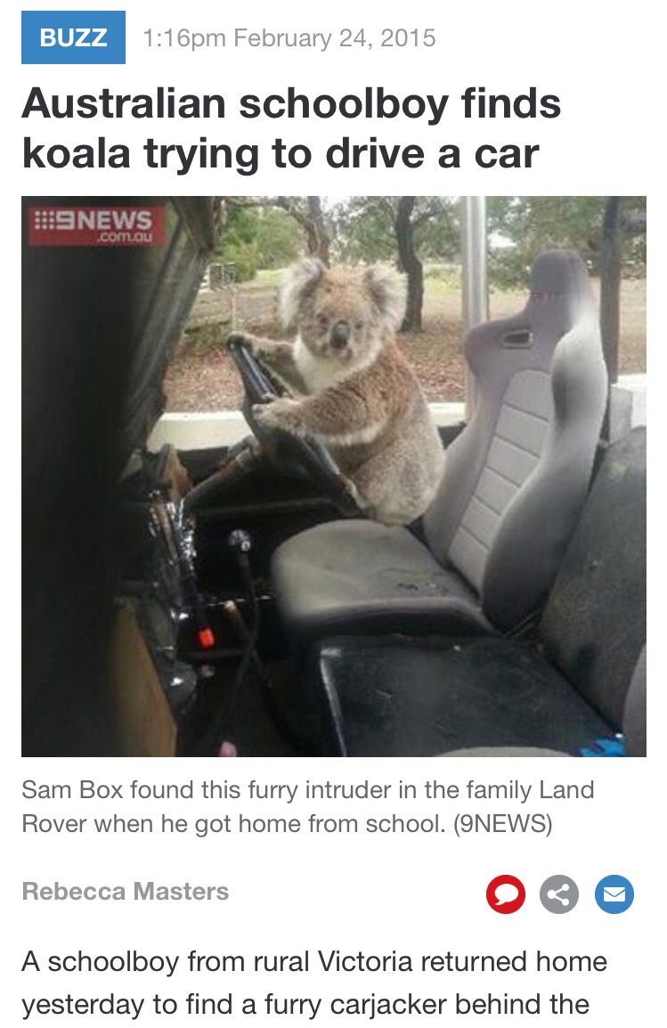Meanwhile in Australia..