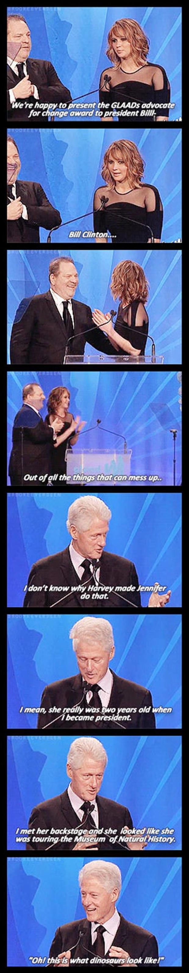 Bill Clinton & Jennifer Lawrence