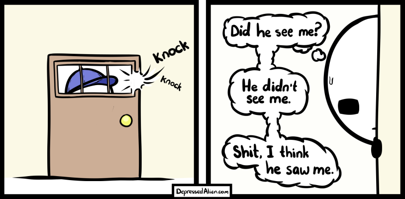 "I'M NOT HOME"