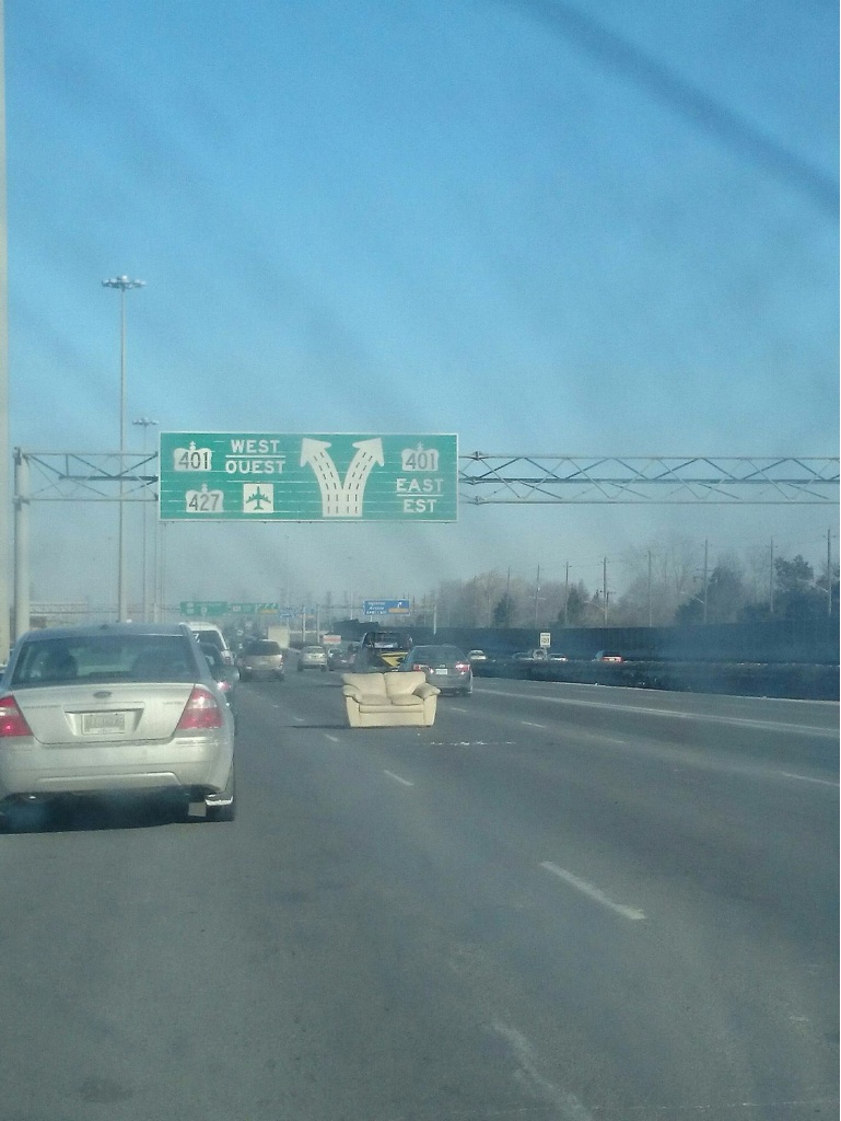 So this *** was holding up traffic this morning