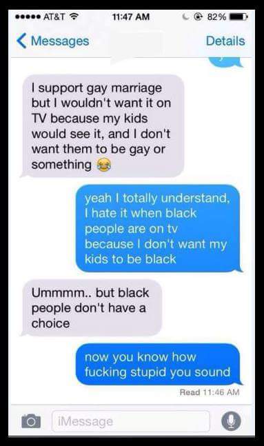 Black people don't have a choice...