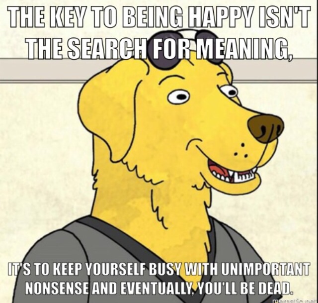 The key to happiness - Mr Peanut Butter.