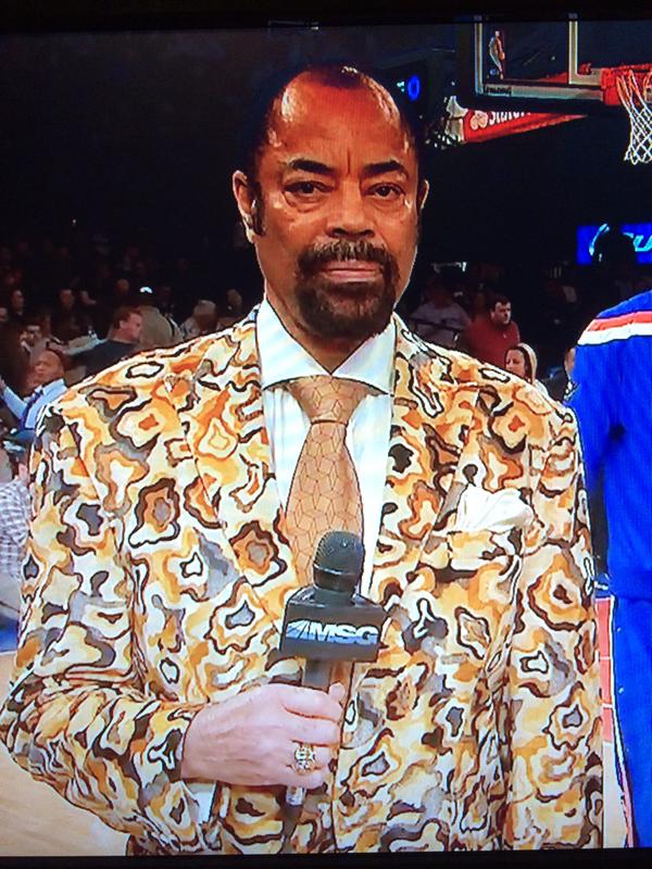 Someone called his jacket "psychedelic breakfast"