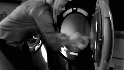 How best to get revenge on your dryer for twisting up your clothes? Golf balls