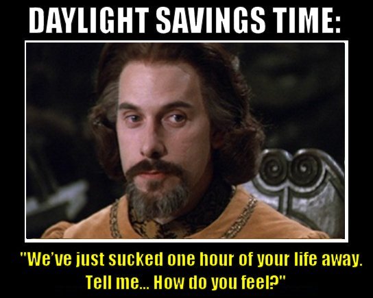 Daylight Savings starts this Sunday