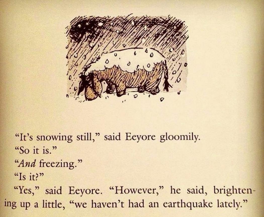 At least Eeyore has that going for him...
