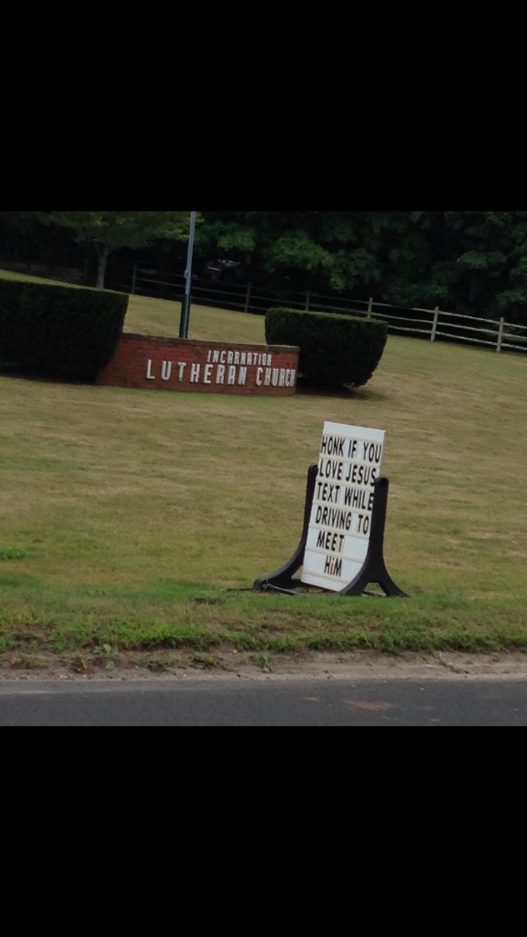 Odd church sign