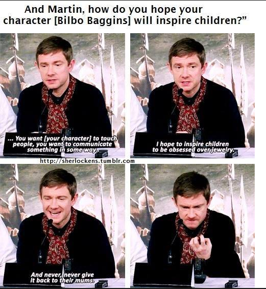 Bilbo Baggins inspiring kids around the globe