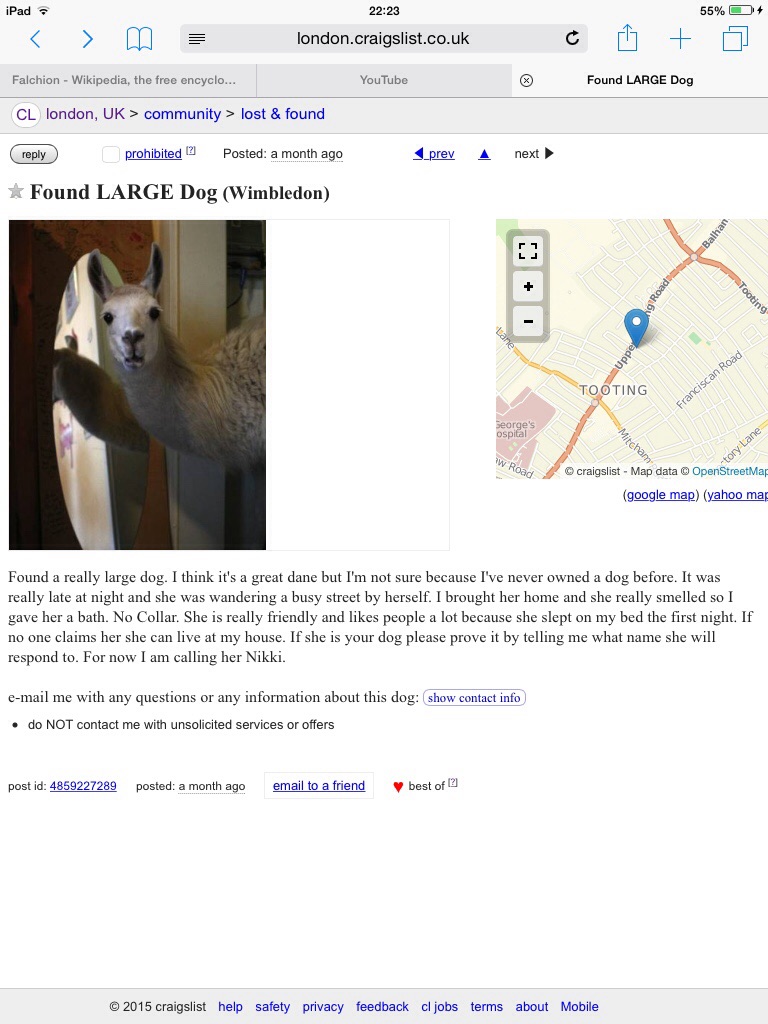 Just saw this on Craigslist...