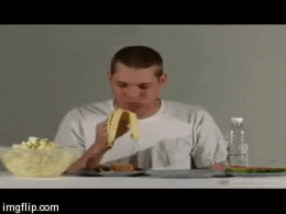 When eating nasty food at your friends place