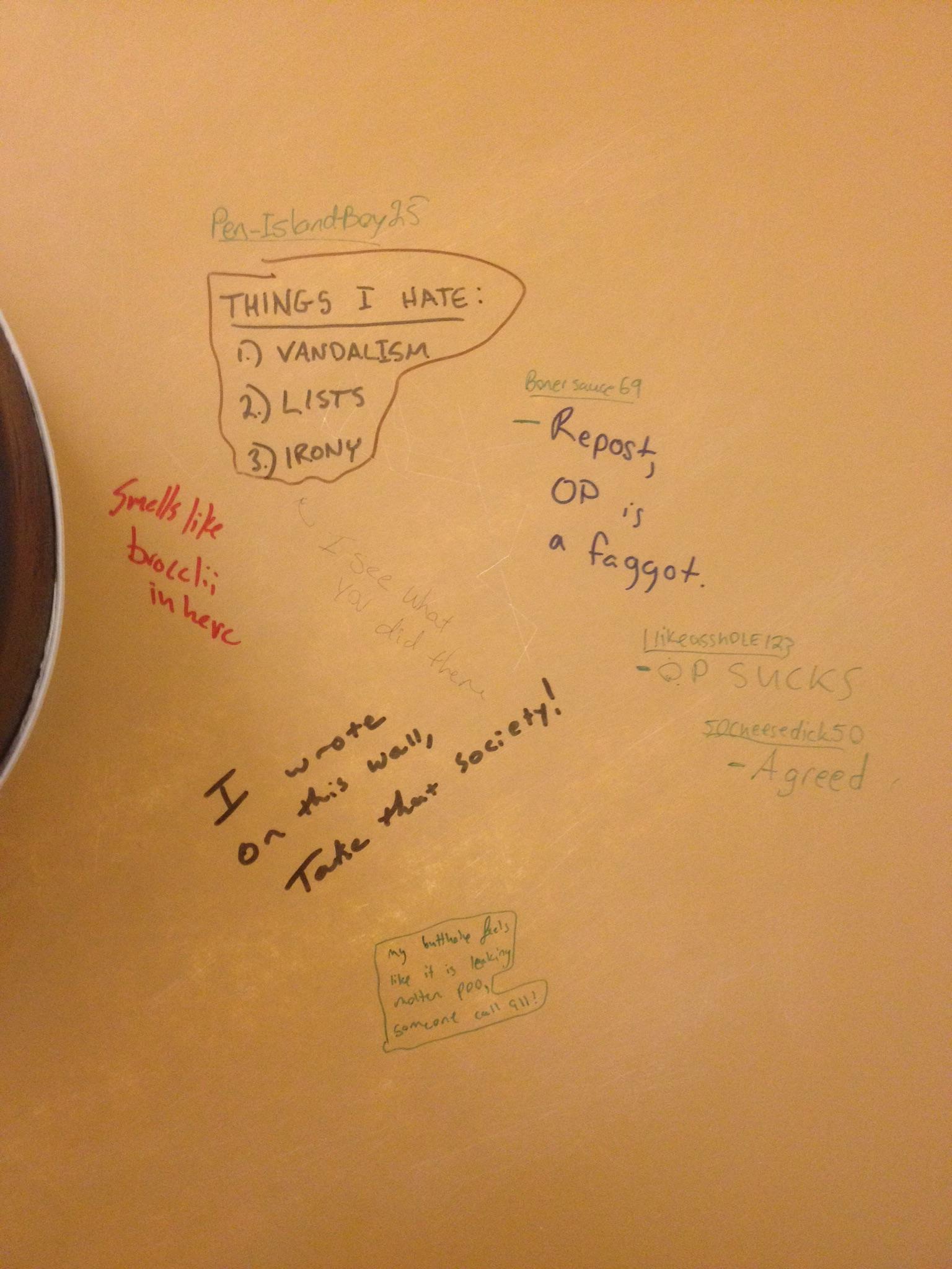 Good ol' bathroom stall humor in the philosophy department.