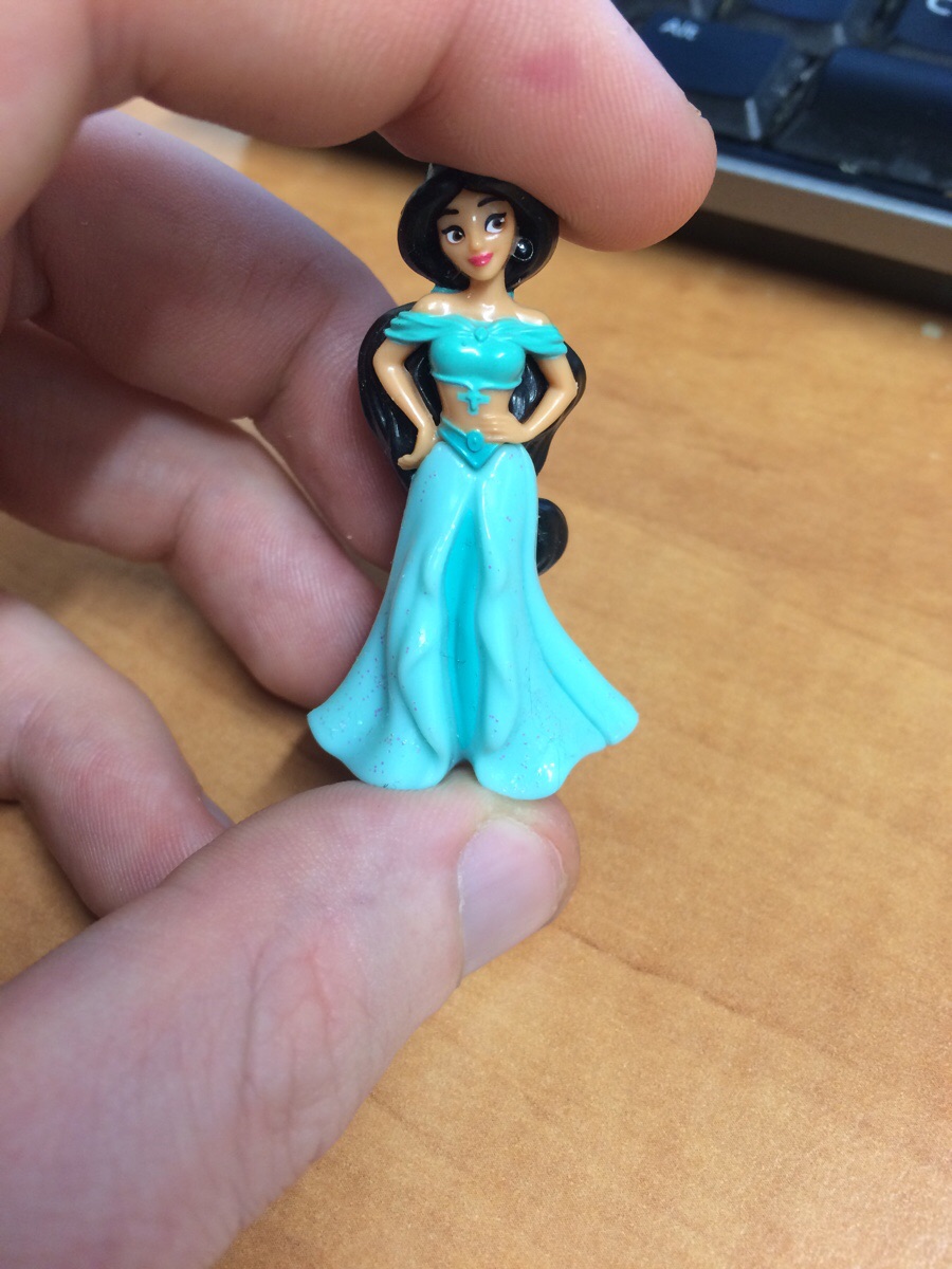 Jasmine, we need to have a serious discussion about the front of your dress...