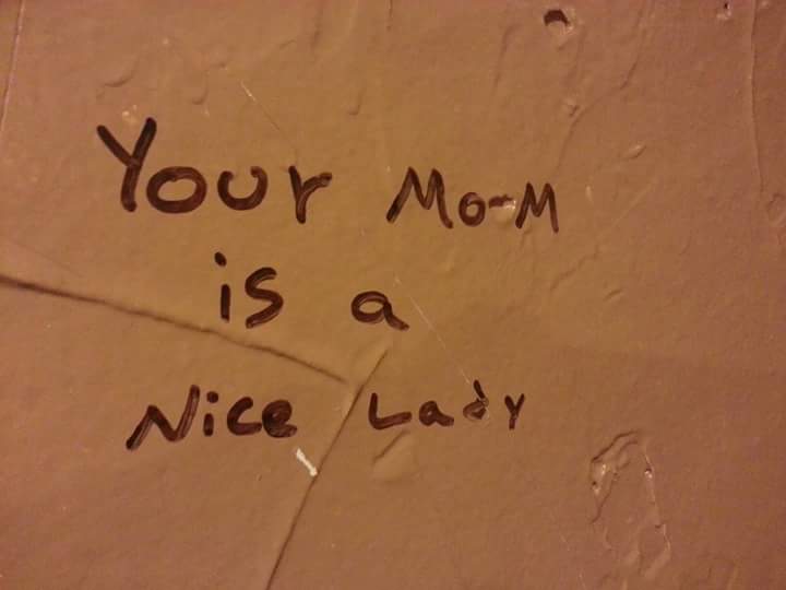 Canadian Bathroom graffiti.