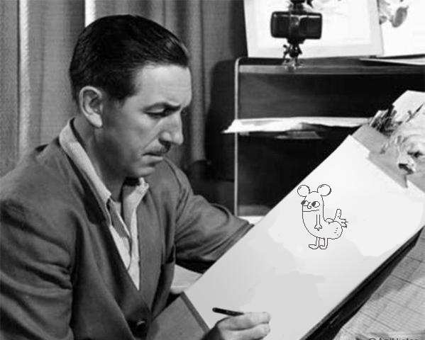 Early sketches by Walt Disney