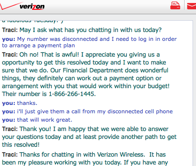 No, Verizon, thank YOU.
