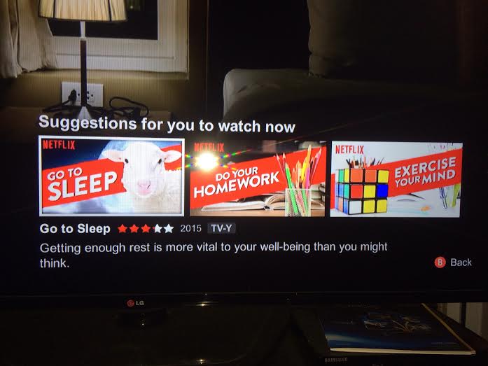 Don't judge me, Netflix.