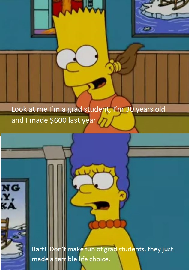 Bart on grad school