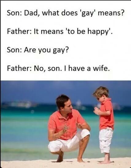 What does 'gay' mean?